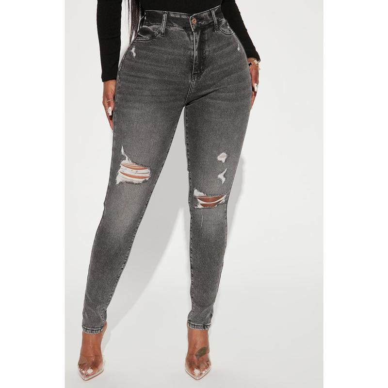 Living Life High Stretch Skinny Jeans - Black Wash